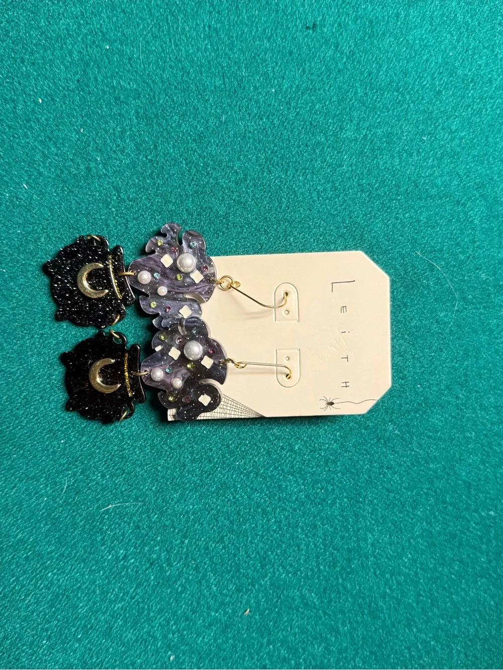 Leith Witches Hat Halloween Spooky Earrings